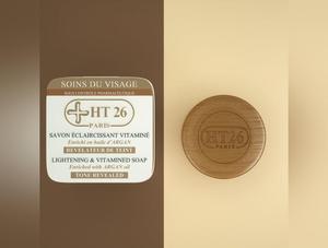 HT26 Lightening Soap Gold and Argan / Savon Eclaircissant Vitamine Enrichi en huile d'Argan et Particule d'Or