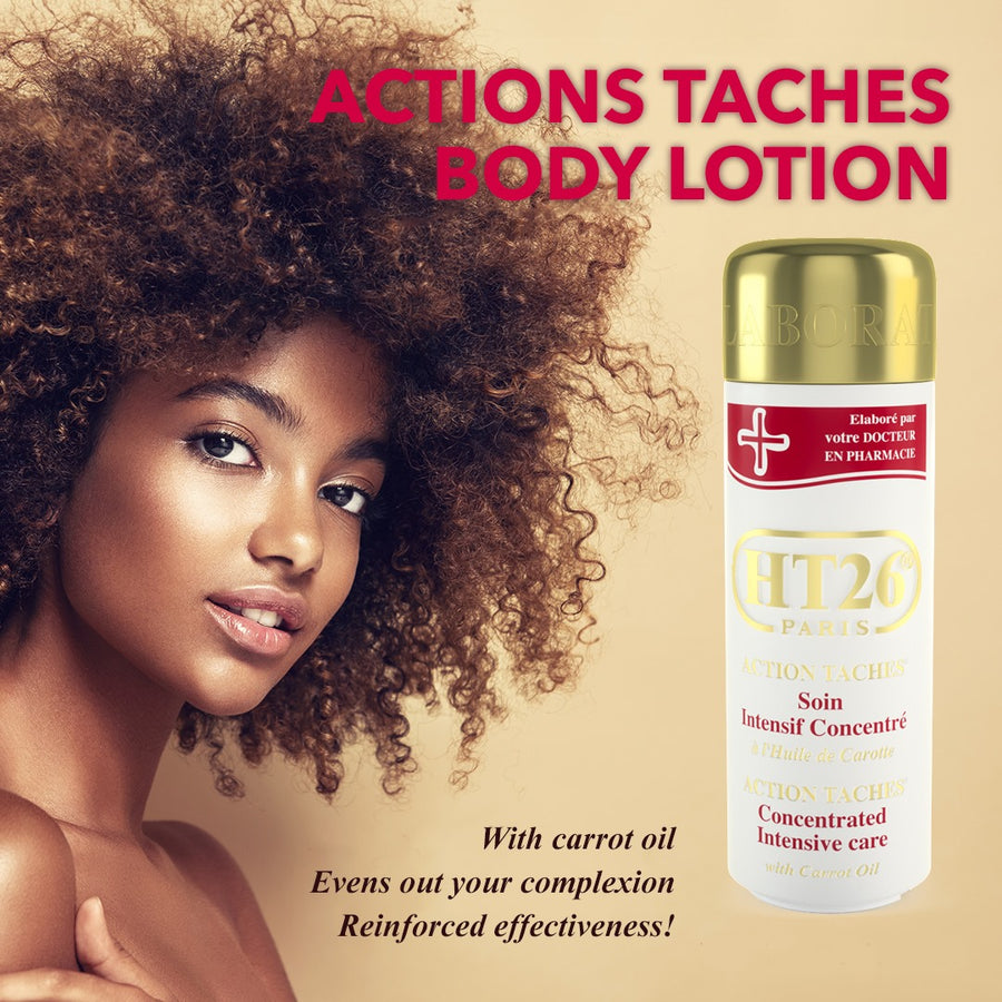HT26 Anti-Blemishes Body Lotion / Lait action taches à l'huile de carotte 500mL