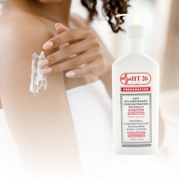 HT26 Preparation Maximal concentration bleaching body lotion / Lait éclaircissant concentration maximale