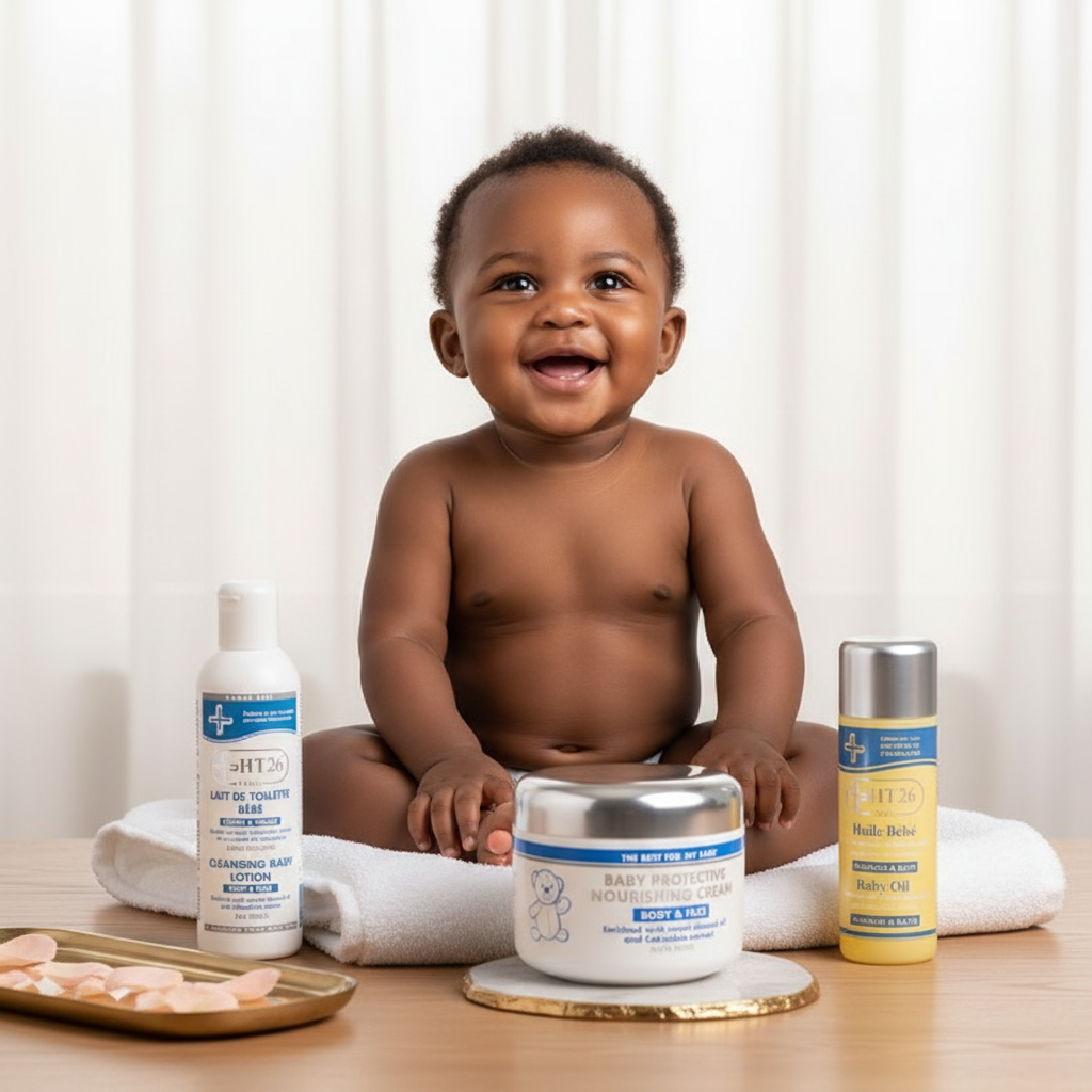 Happy Black baby with HT26 Baby Bundle - 3 Best Sellers