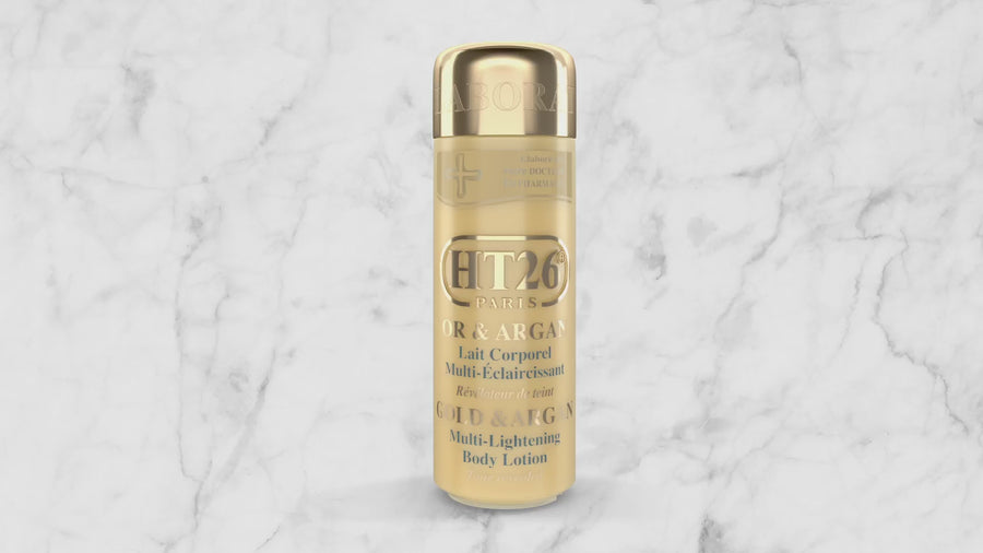 HT26 Multi-Lightening Gold & Argan Body Lotion / Lait Or et Argan