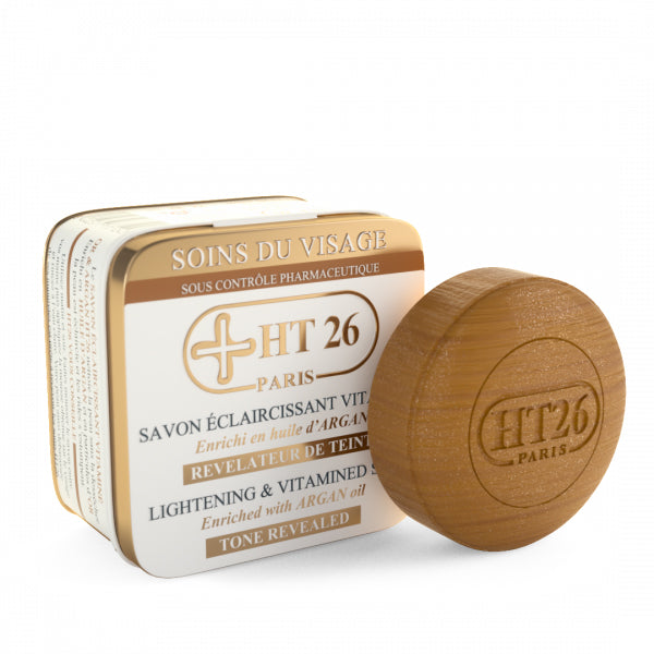 HT26 Lightening Soap Gold and Argan / Savon Eclaircissant Vitamine Enrichi en huile d'Argan et Particule d'Or