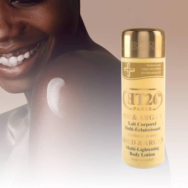 HT26 Multi-Lightening Gold & Argan Body Lotion / Lait Or et Argan