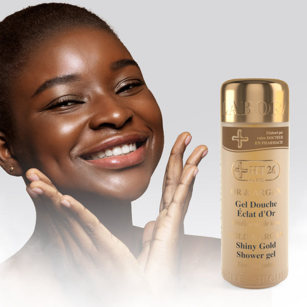 HT26 Shower Gel Gold & Argan Shiny Gold / Or et Argan Gel Douche